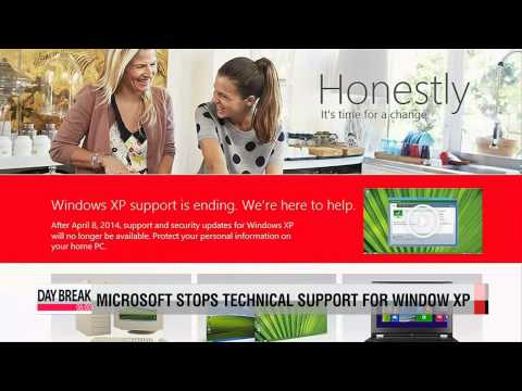 Microsoft stops technical support for Window XP