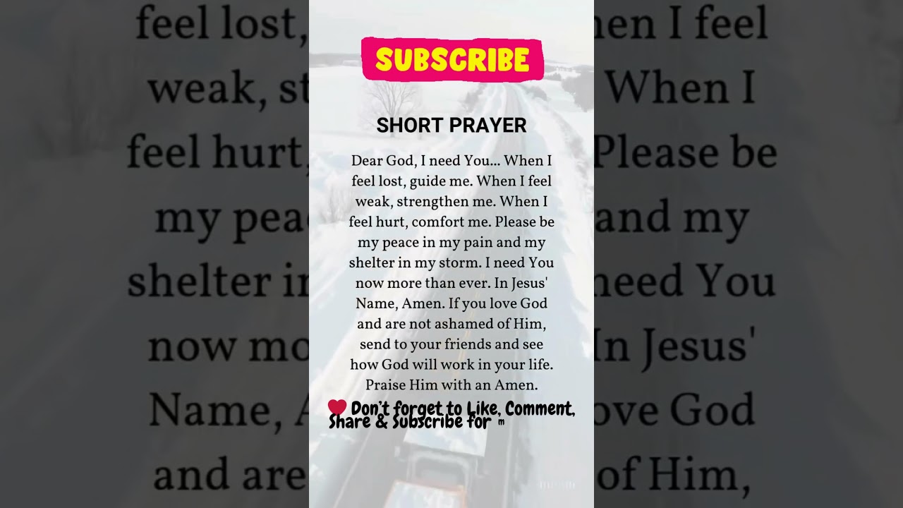 Short Prayer for Strength & Peace 🙏  Powerful 30 Second Prayer 