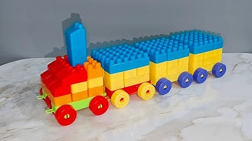 Satisfying Diy Building Blocks ASMR | Building Blocks Train | Lego | ASMR sound#asmr #asmrsounds