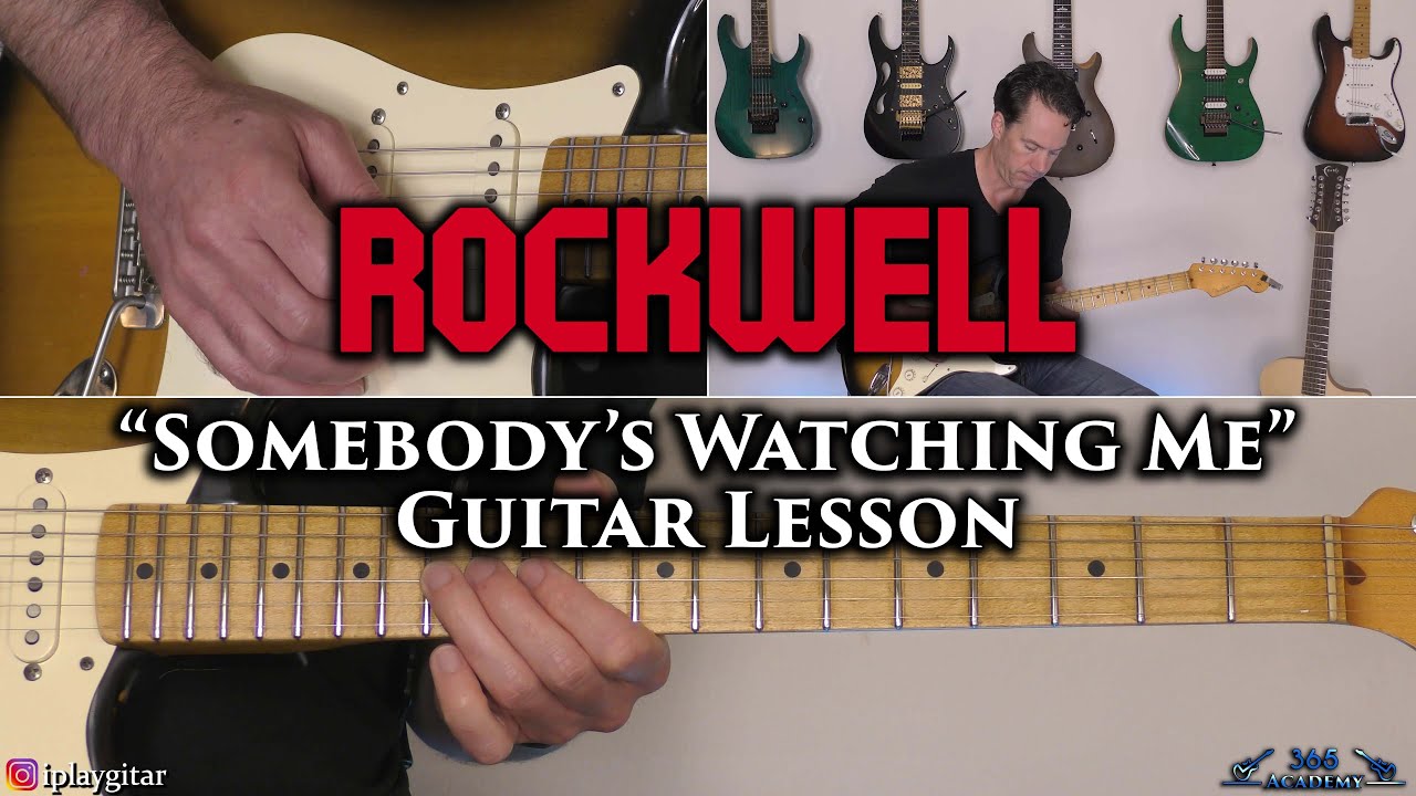 Rockwell - Somebody's Watching Me Урок игры на гитаре