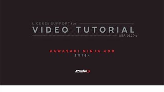 REF.9629N Puig License Support for Kawasaki NINJA 400 18’-