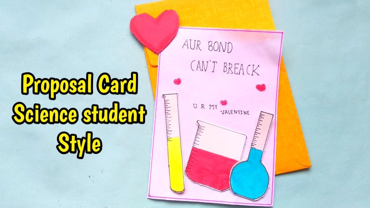how to make proposal card science student style science students valentine s day card valentine yout student valentines science student valentines cards