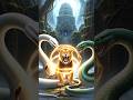 Lion Cub vs Giant Snakes 🐍 | Jungle Thriller Story | Epic Battle Begins!" #shorts #ytshorts