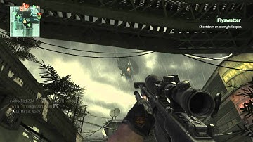 MW3 Barret VS Helicopter
