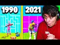 Fortnite en 1990 VS Fortnite en 2021