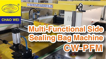 Side Sealing Loop Handle, Draw Tape, Die Cut & Patch Handle Bag Machine | CW-800PFM-SV/CW-1000PFM-SV