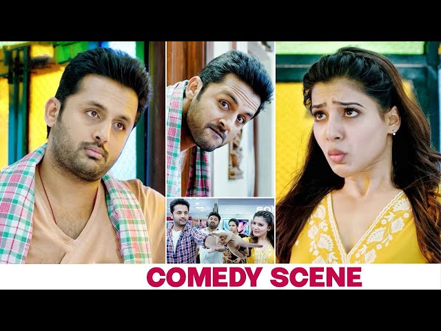 Nithiin And Samantha TV Funny Comedy Scene || A Aa Telugu Movie Scenes || Praveen || Matinee Show class=