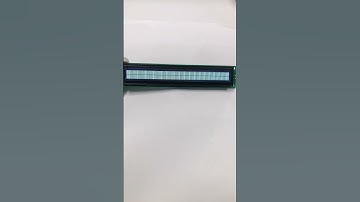 4002 character dot matrix LCD module, white characters on black background. #display