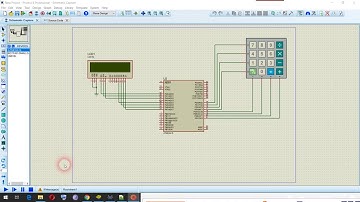 Simple Calculator using AVR_atmega32 in Proteus