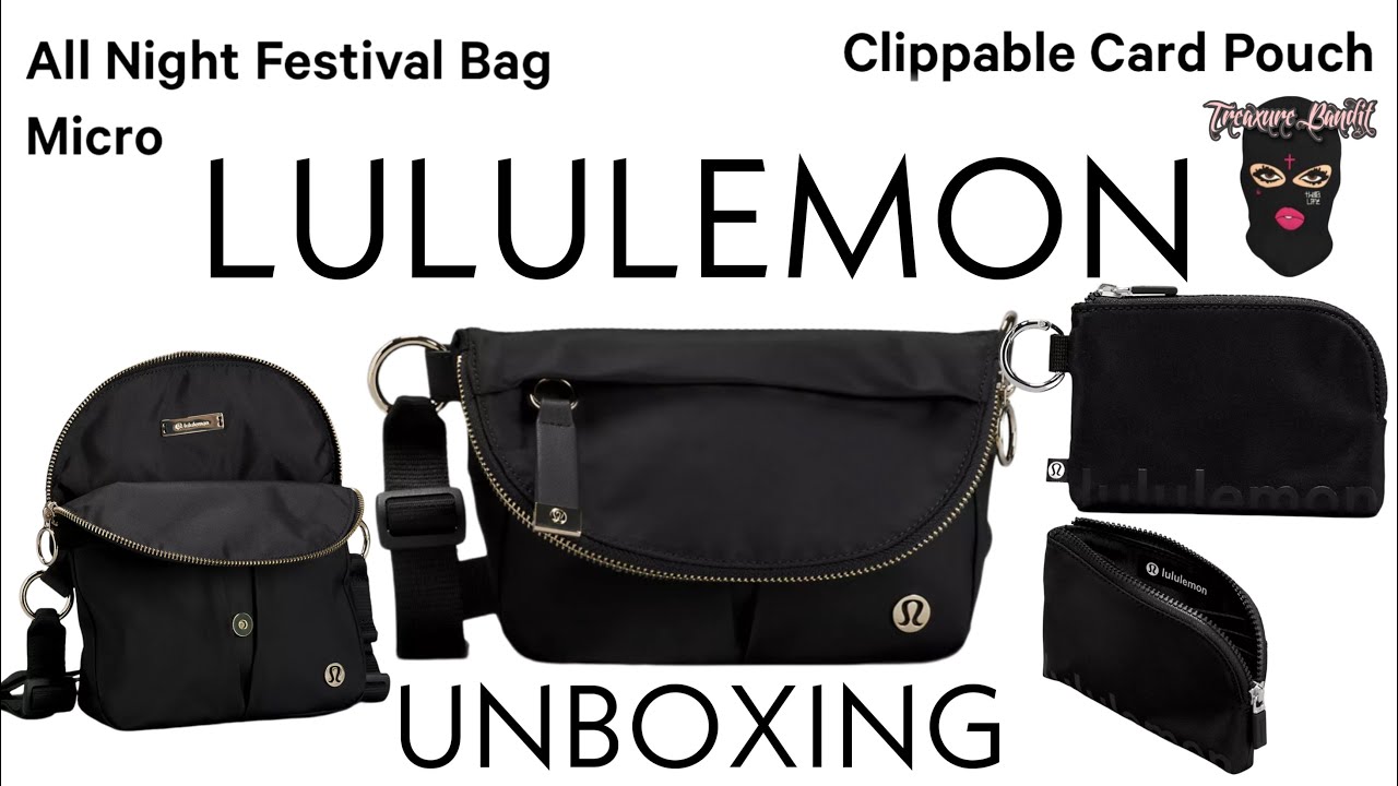 Lululemon - All Night Festival Bag Micro 2L - Black/Gold - NEW!