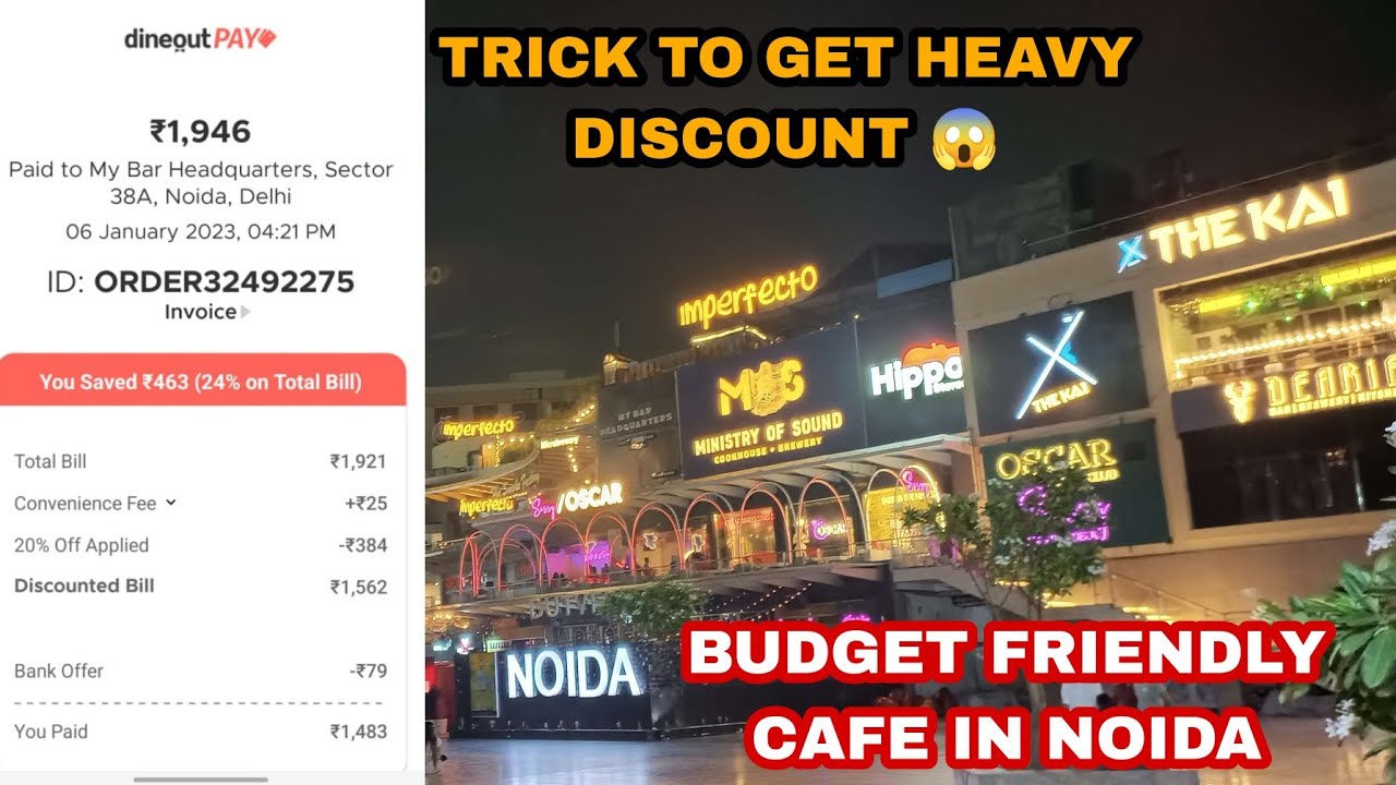 BUDGET CAFE IN GARDEN GALLERIA,GiP MALL MY BAR HEADQUARTERS NOIDA