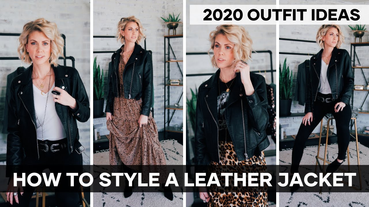 How to Style a Leather Jacket 2020