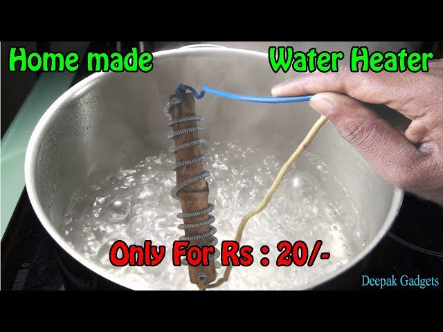 How to make Water heater using heater Coil in simple way - YouTube
