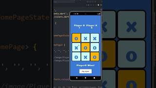 Flutter tic tac toe app game #shorts #flutter #viral #appdevelopment
