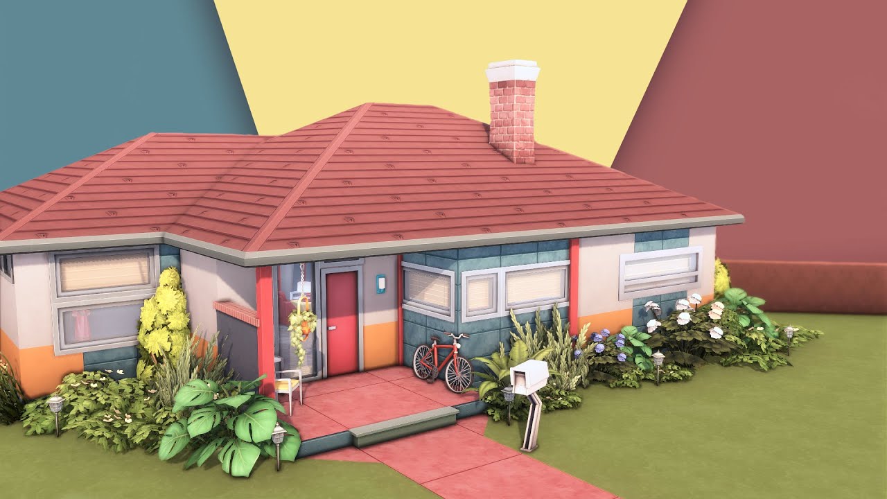 How to build a house using primary colors in The Sims 4!