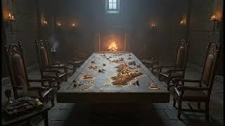 4K Medieval War Room Fireplace Ambience for Focus screenshot 3