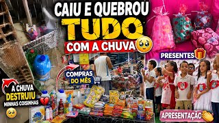 A CHUVA DESTRUINDO MINHAS COISAS🥺,COMPRAS DO MÊS,OFTALMOLOGISTA,APRESENTAÇÃO E +