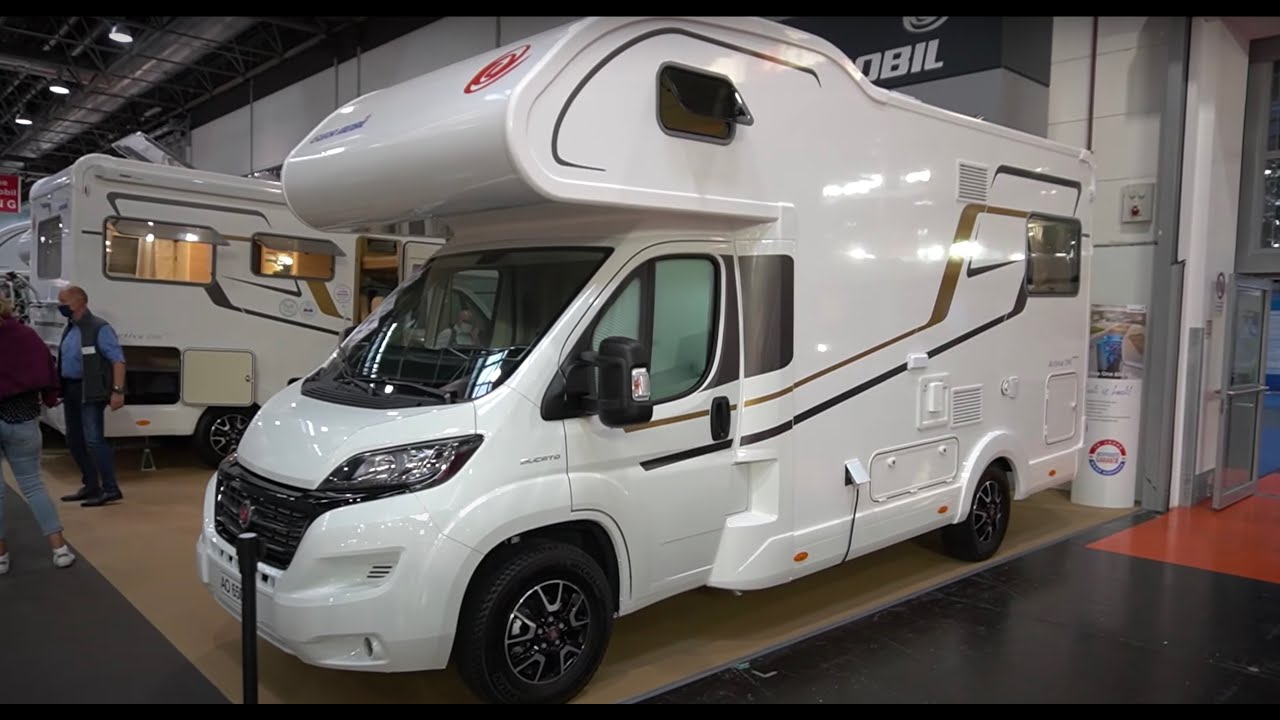 The space saver motorhome: Eura Mobil Alcove Activa One 650 HS 2021 at the  Caravan Salon 2020 