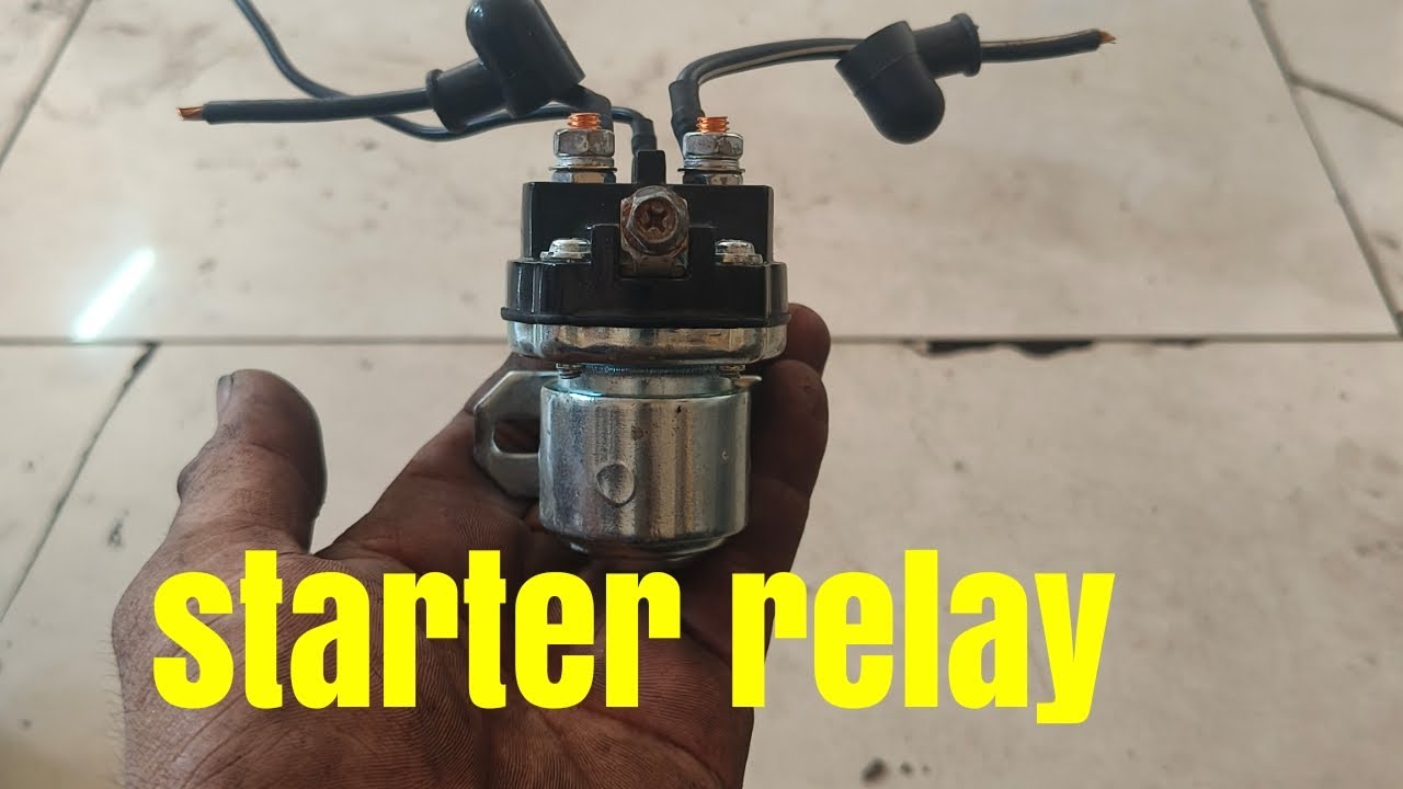 paanu  ang  tamang paglagay ng wiring sa starter relay