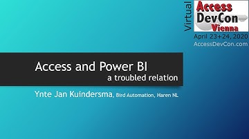 Access DevCon 2020 - Access and Power BI