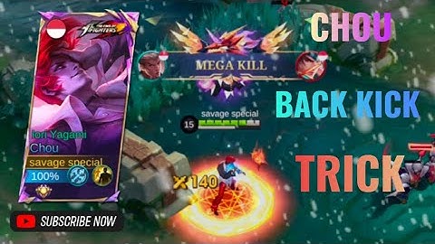 Chou Freestyle Trick | Chou back kick trick | Mobile legends | Savage Gaming WTF.🫶🫶
