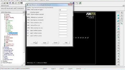 Bending of I section Beam using ansys 12 APDL