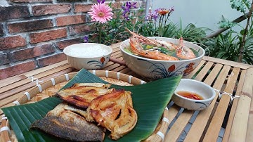 [24] Nấu bữa cơm quê đậm chất miền tây - Canh rau tập tàng ăn cùng mấy con khô cá lóc chiên giòn