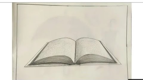 How to draw a realistic open book step by step.