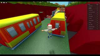 playing subway surfers in roblox