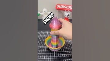 3D Printed Collapsible Sword!! 🤔🤔 #3dprinting #fidgettoy #satisfying