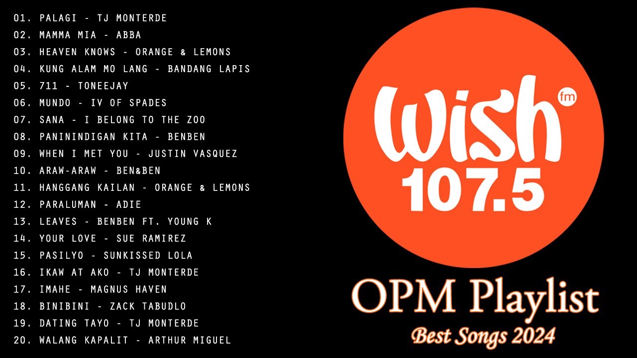 Palagi   TJ Monterde  OPM Acoustic Love Songs   Best Of Wish 1075 Playlist 2024