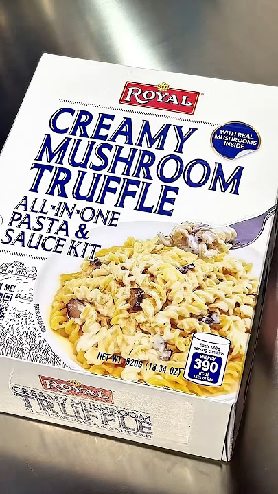 Easy Creamy Mushroom Truffle pasta! Effort? Zero, Taste? 💯 #easypastarecipe #creamypasta #pasta