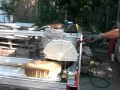 Raimondi sms 100 bridge wet saw 110mm thickness tufo stone cut