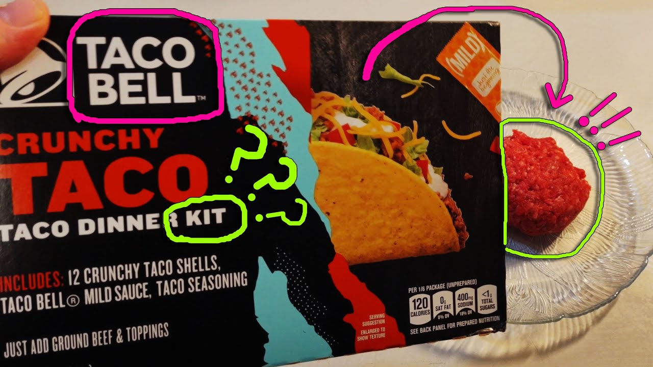 The Taco Bell Crunchy Taco Dinner Kit Burger YouTube