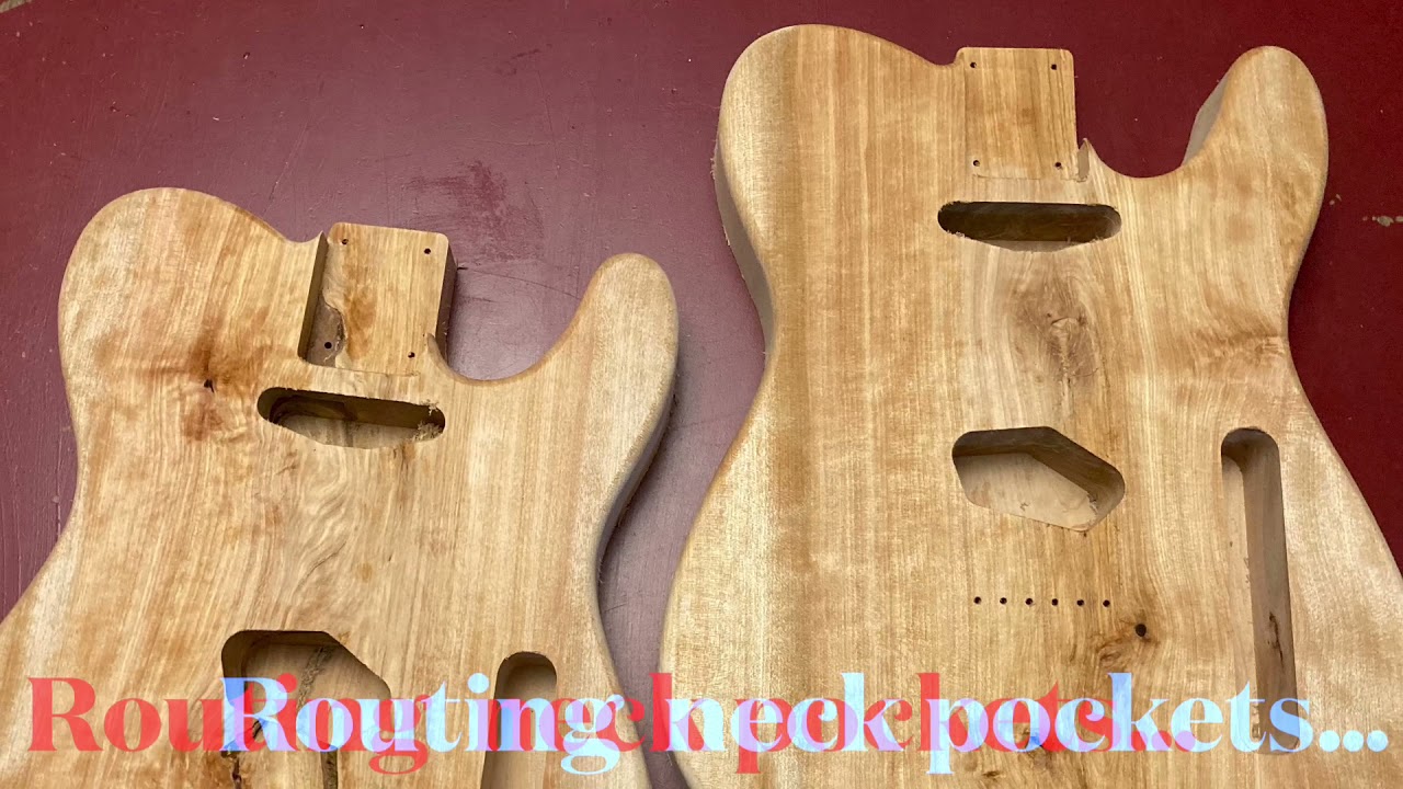 FizzMan Custom Shop Guitars Routing Neck Pockets YouTube