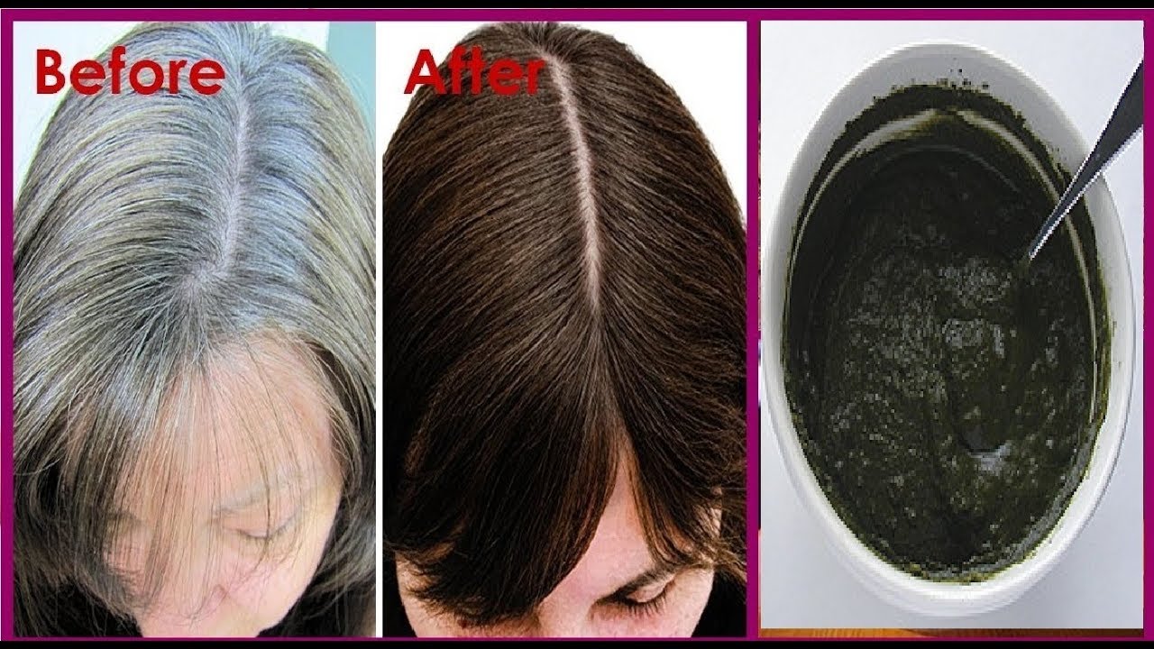 In 2 Hours Turn White Hair to BLACK Hair Naturally Permanently- No Chemical  No Dye - YouTube
