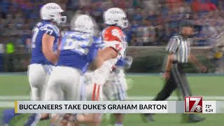 Duke OL Graham Barton selected by Tampa Bay Buccaneers with 26th pick in 2024 NFL Draft