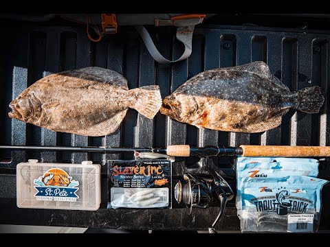 Tampa Bay Flounder Fishing Using Artificial Lures! 