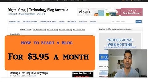 Creating a website on the cheap  for 3.95 a month
