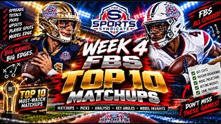 🔥 THE SPORTS SYNDICATE’S CFB COLLEGE FOOTBALL TOP 10 FBS MATCHUPS | WEEK 4