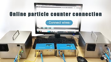 How to Connect RS232&Network Wires for Online Particles Controller