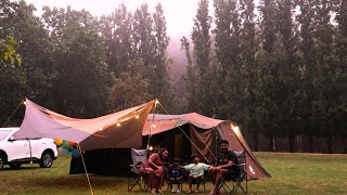 Peaceful asmr light rain on tent I Relaxing holiday in the Hipcamp site in Drumborg, Victoria.