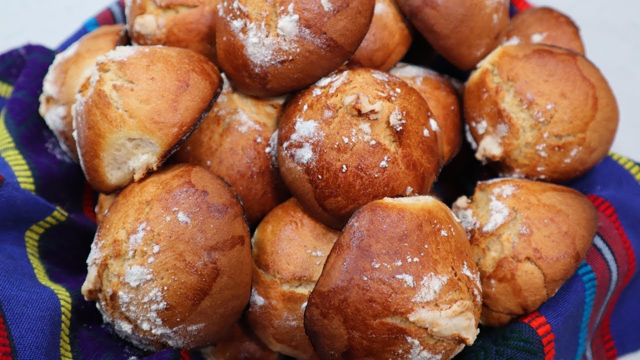 Pan de mollete, pan dulce guatemalteco.