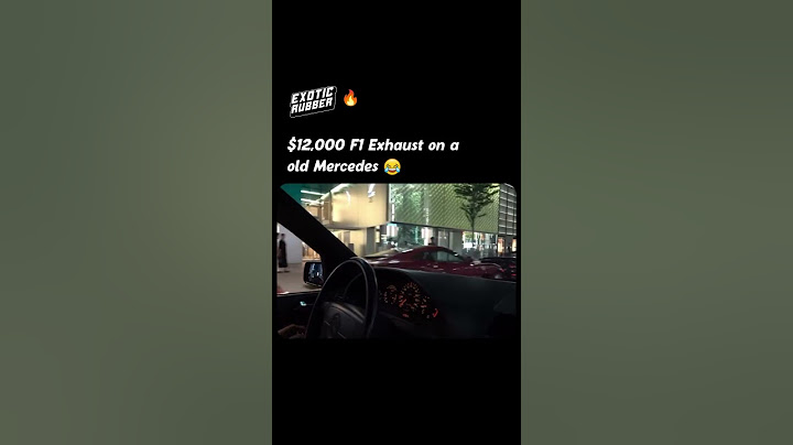 $12,000 F1 Exhaust on a Old Mercedes