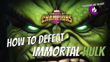How To Easily Defeat Immortal Hulk (EQ Uncollected / Cavalier ) | Marvel Contest Of Champions