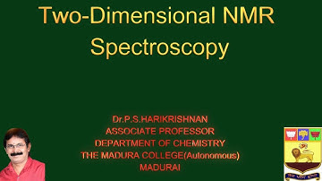 TWO-DIMENSIONAL NMR SPECTROSCOPY