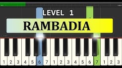 melodi piano rambadia - tutorial level 1 - lagu daerah nusantara tradisional - tapanuli  - Durasi: 1:50. 