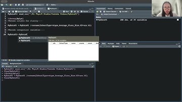 Renaming and Recoding Variables