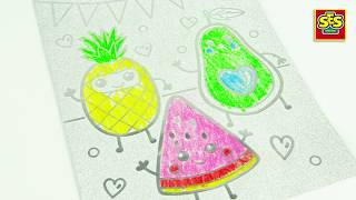 SES Creative - Colouring glitter cards