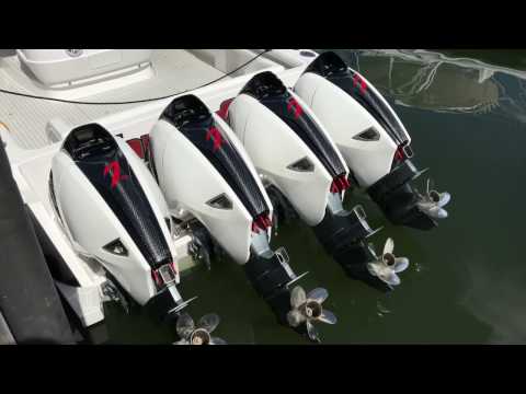 Intrepid 475 Panacea with Quad 627s Seven Marine Outboard Engines